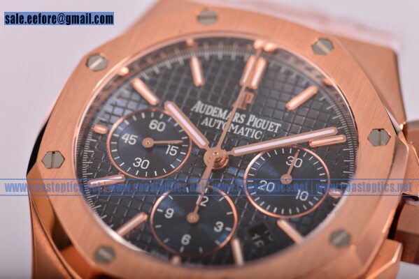 Audemars Piguet 1:1 Replica Royal Oak Chronograph 41MM Chrono Watch Rose Gold 26320OR.OO.1220OR.04 (EF)